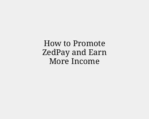 How to Promote ZedPay and Earn More Income